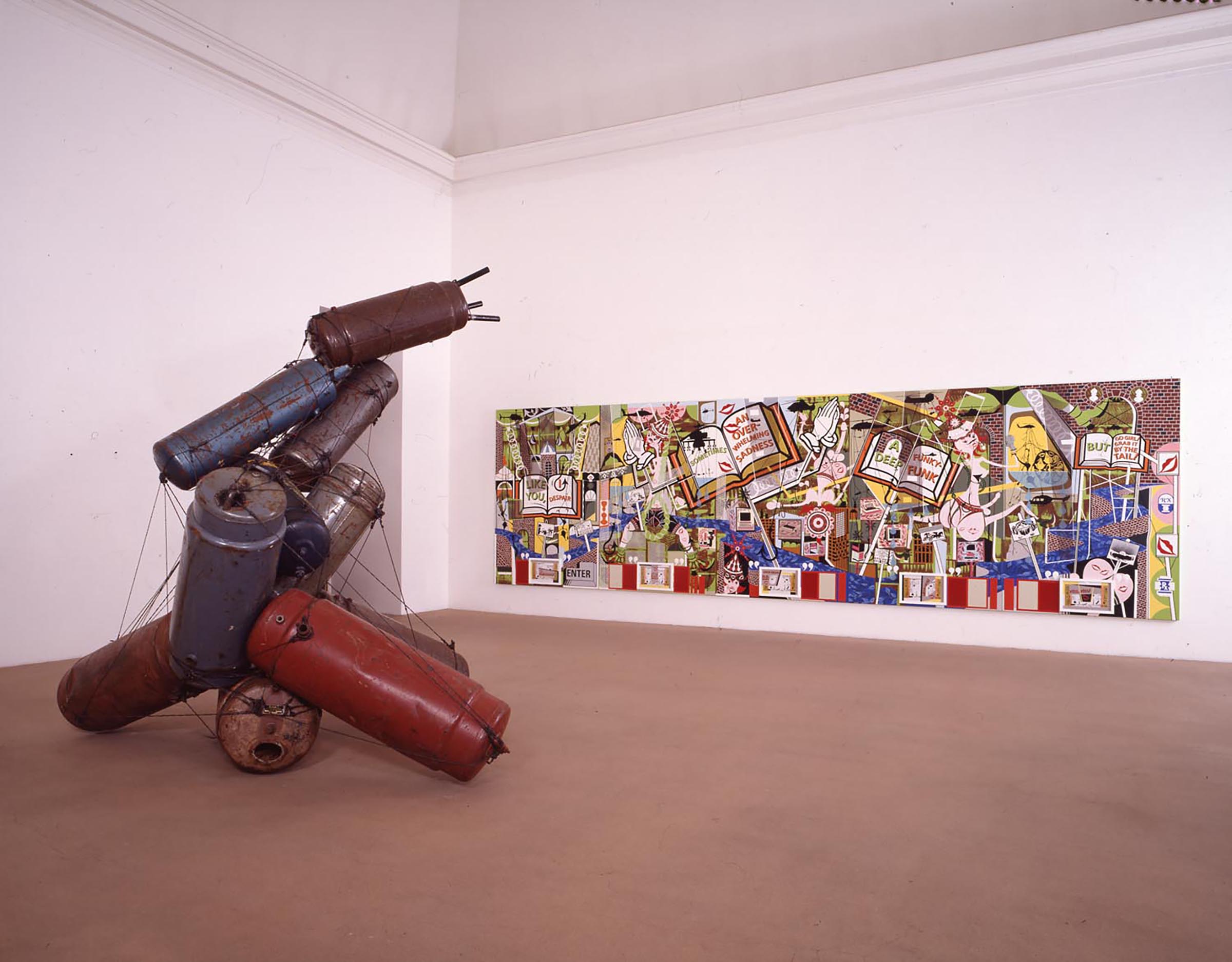 Nancy Rubins, Danish Hot Water Heaters, 1994 and Lari Pittman, Like you, 1995